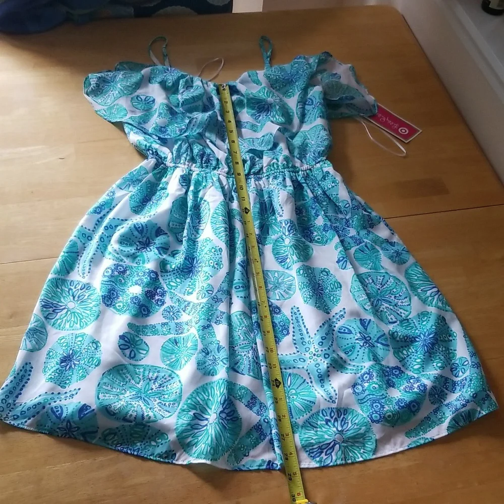 Lilly Pulitzer For Target Sea Urchin Ruffle Blue Seashell Dress - Picture 10 of 14